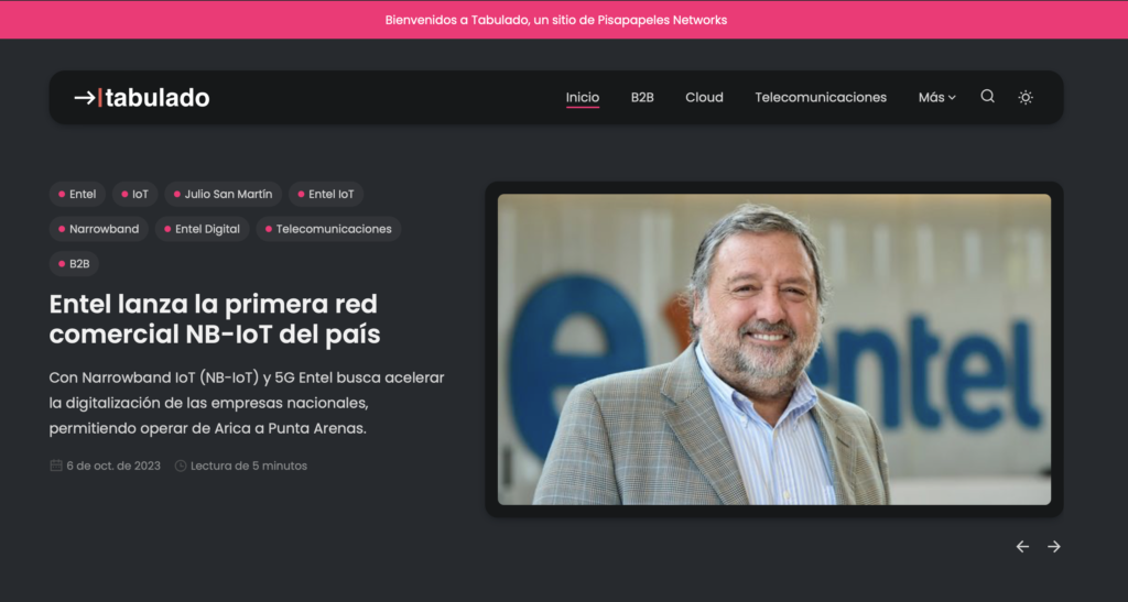 Pisapapeles lanza Tabulado, su nuevo sitio de noticias corporativas