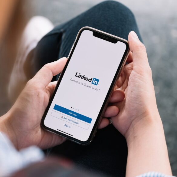 LinkedIn mobile iphone foto portada