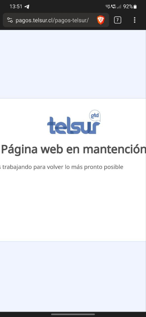 gtd portal de pagos caido