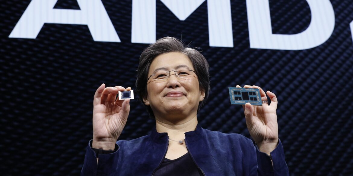 Lisa Su presentando CPU AMD