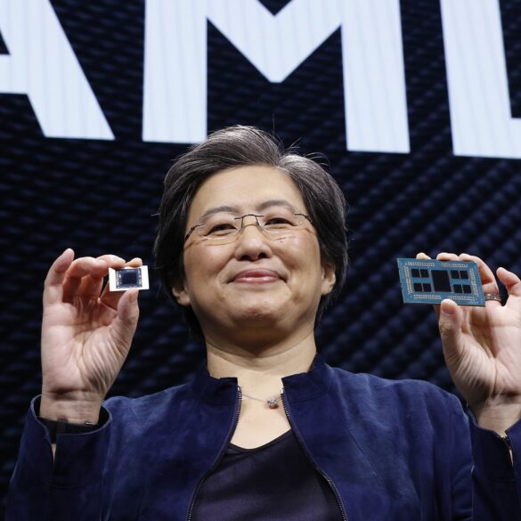 Lisa Su presentando CPU AMD