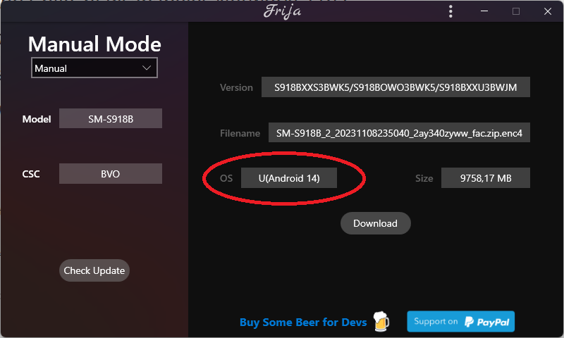 Galaxy S23 Ultra Android 14 foto 1