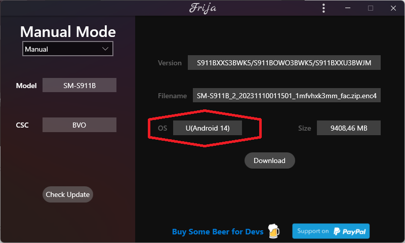 Galaxy S23 Android 14 foto 1