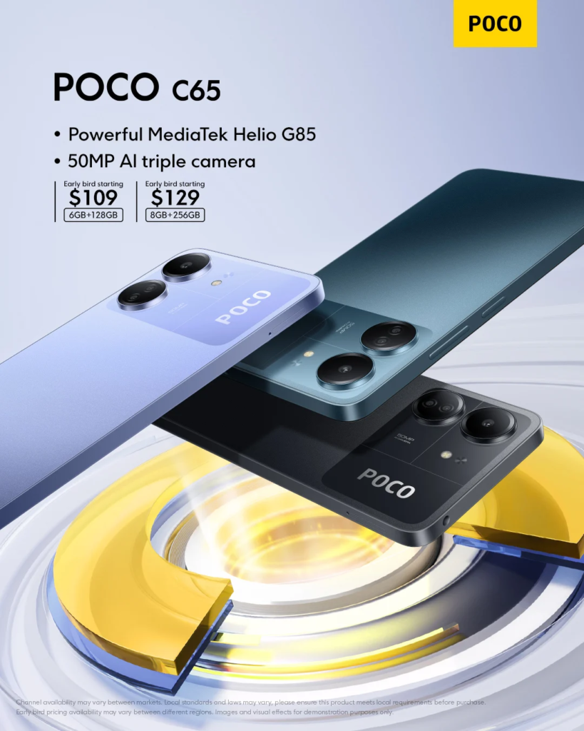 La versión global del POCO C65 ya tiene fecha de lanzamiento y precio definido