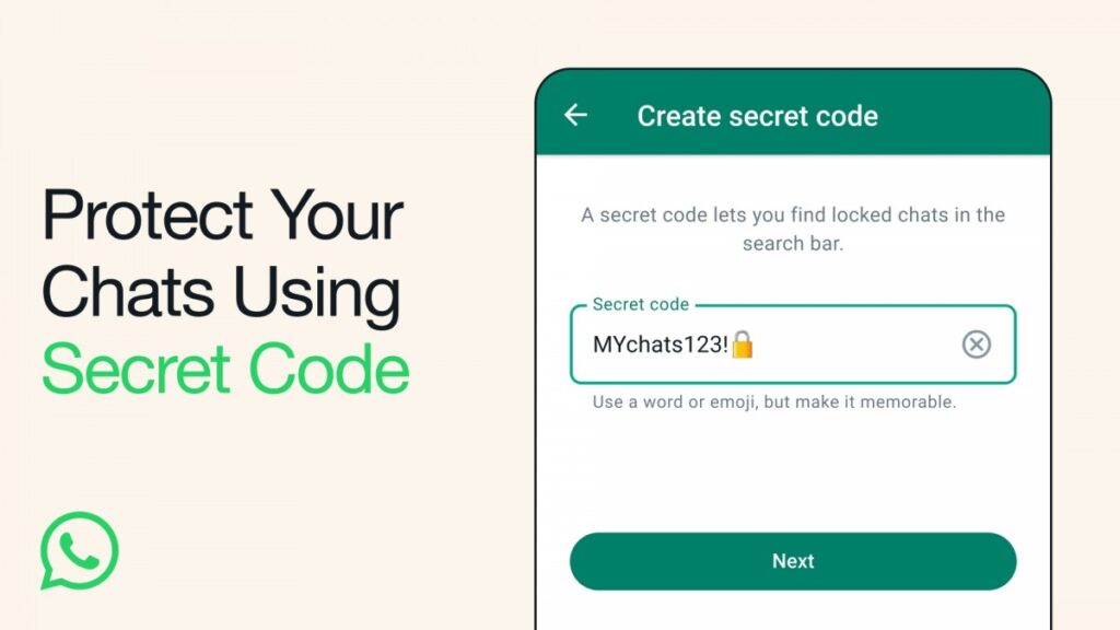 WhatsApp ahora permite poner un código secreto a aquellos chats que queramos proteger