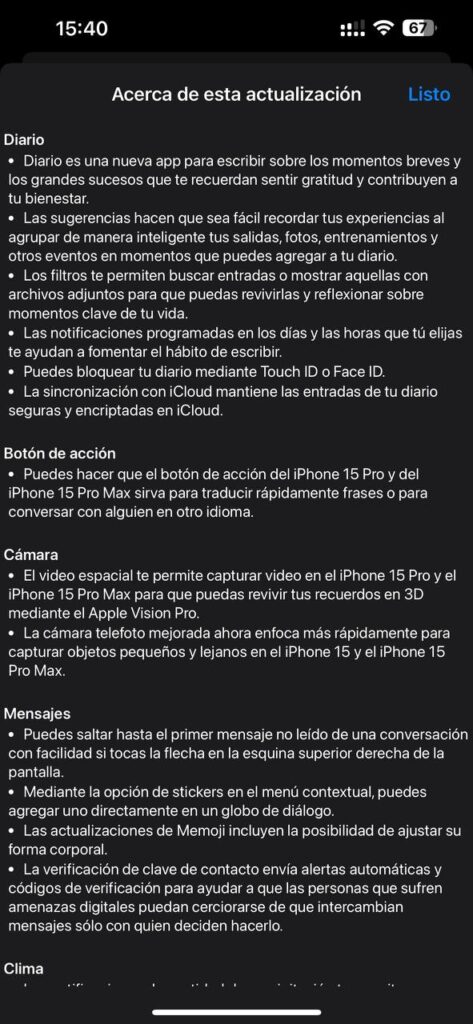 Apple iOS 17.2 foto 2