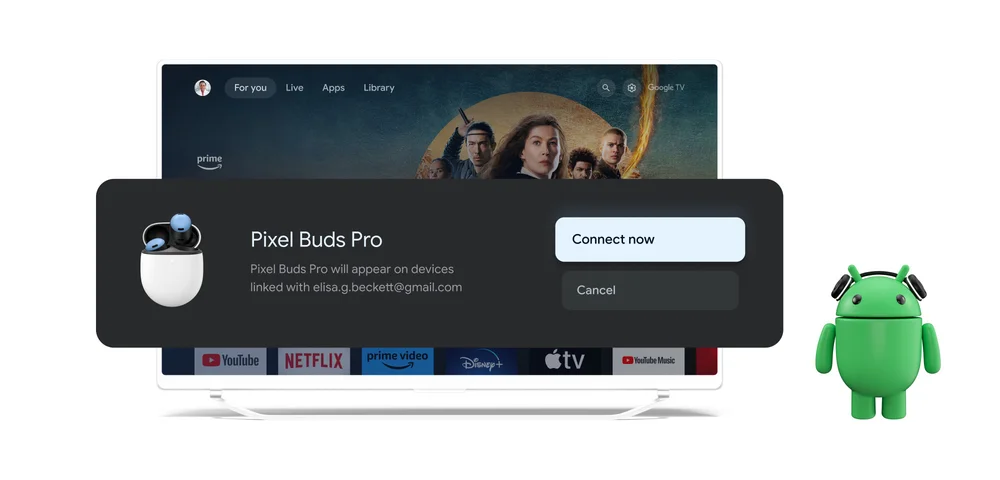 Google Fast Pair ahora estará disponible en Google TV #CES2024