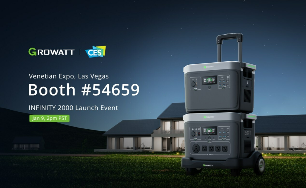 Growatt debutará en #CES2024 con 3 anuncios