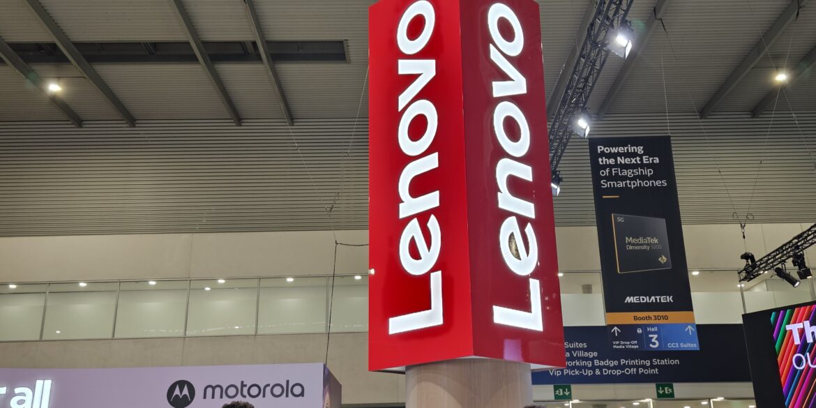 Logo Lenovo MWC 23 Pisapapeles