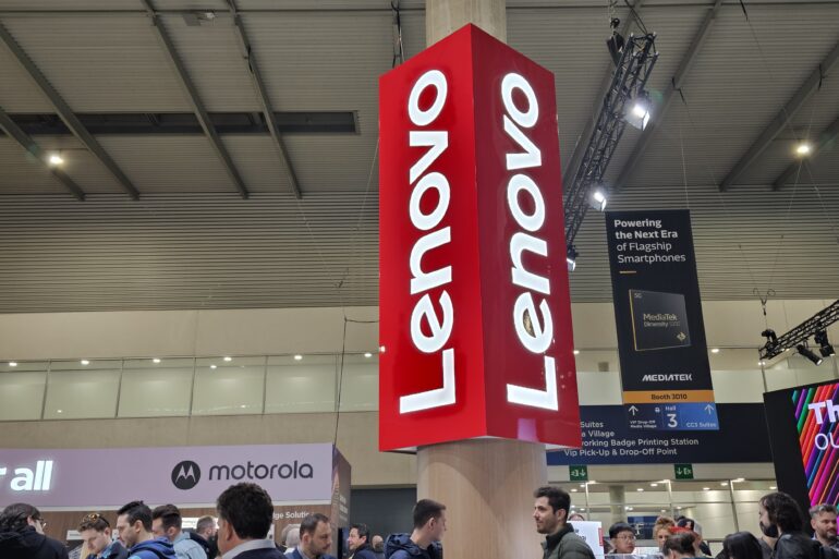 Logo Lenovo MWC 23 Pisapapeles