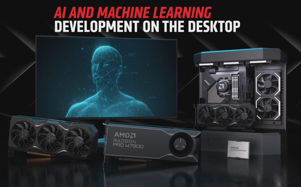 AMD amplía su oferta de IA para el desarrollo del aprendizaje automático con AMD ROCm 6.0 y las GPU AMD Radeon