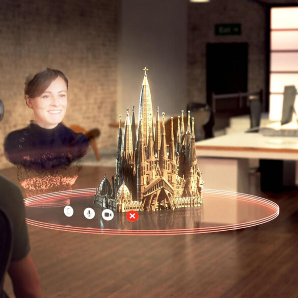 Telefónica, MATSUKO y NVIDIA reunión holográfica en MWC24