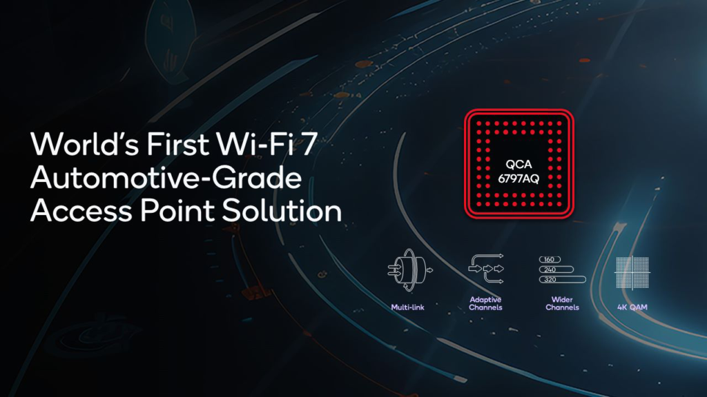 Qualcomm impulsa la próxima fase de las experiencias a bordo de vehículos con la primera Wi-Fi 7 del mundo para automoción