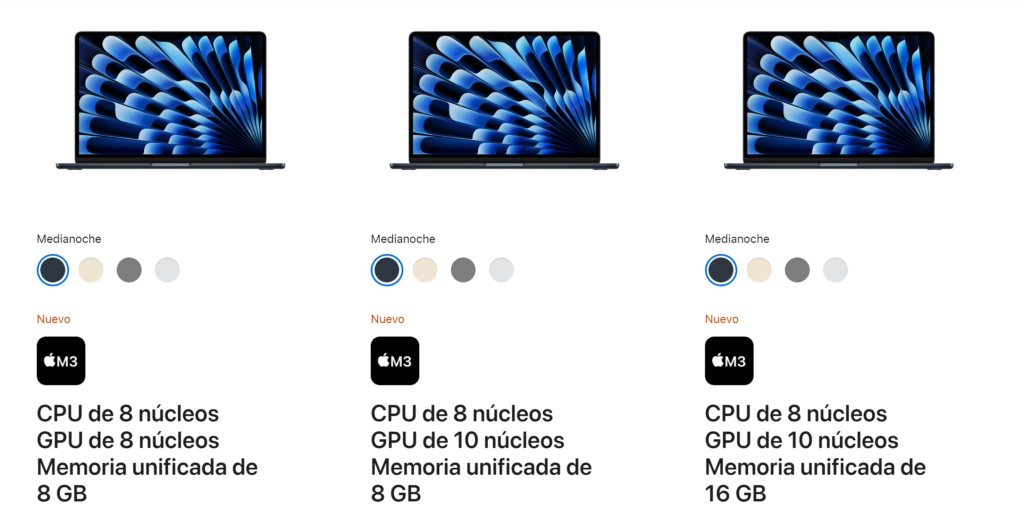 nuevo macbook air m3