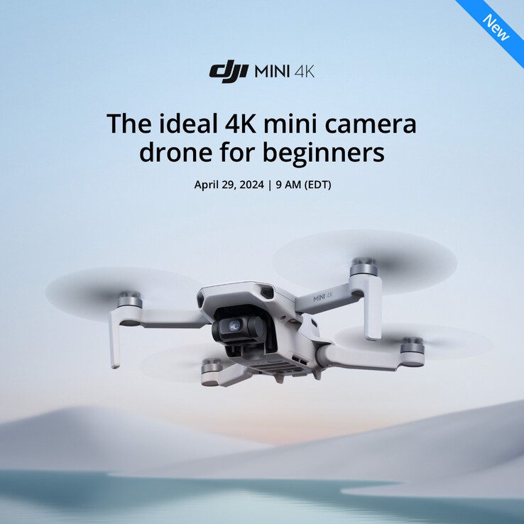 Este es el DJI Mini 4K, el nuevo mini dron de la compañía que será revelado oficialmente el 29 de abril