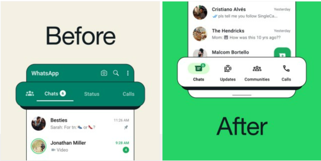 El rediseño de WhatsApp para Android ya está siendo desplegado para la versión estable