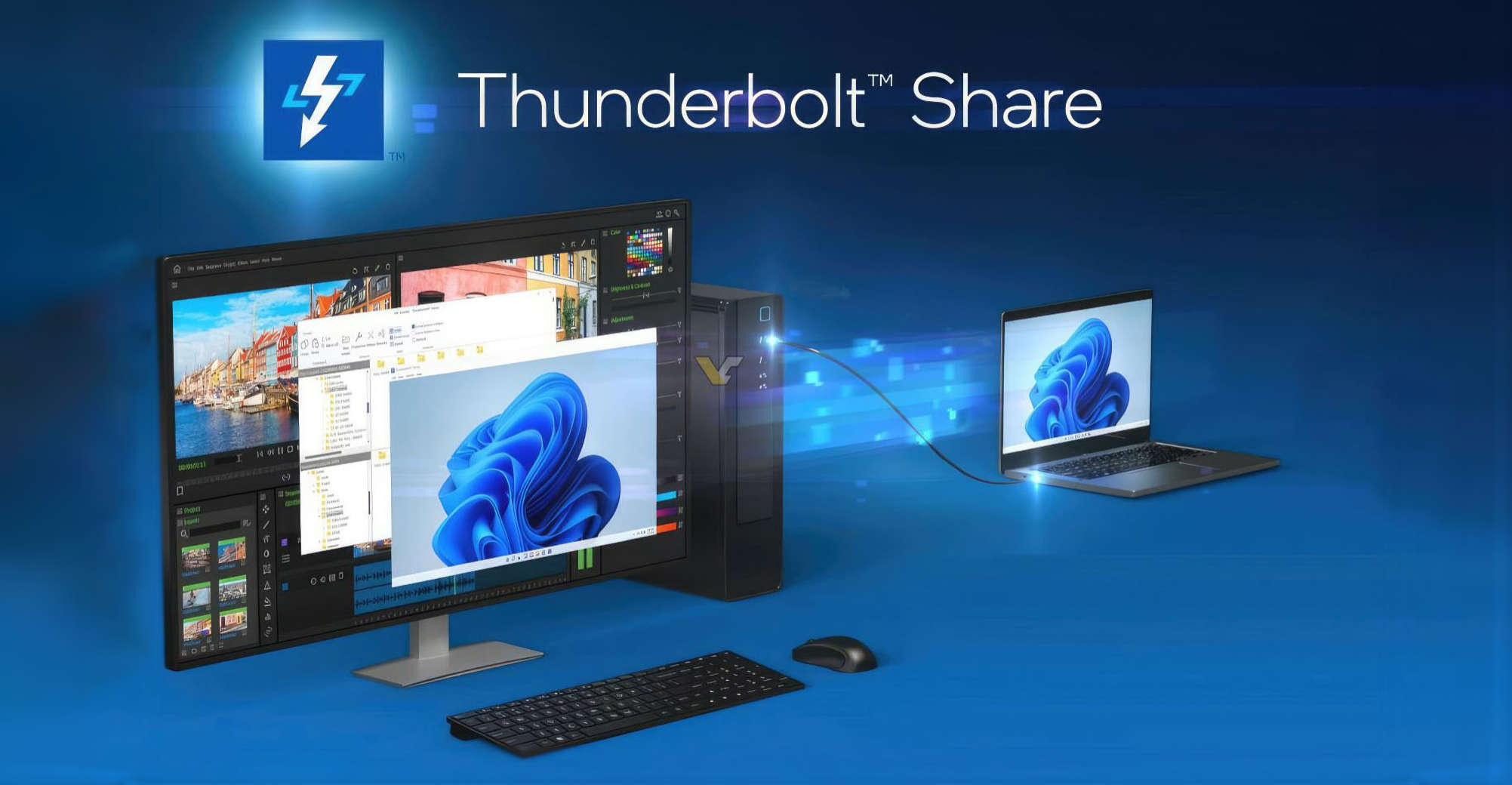 Intel presenta su nueva función llamada Thunderbolt Share