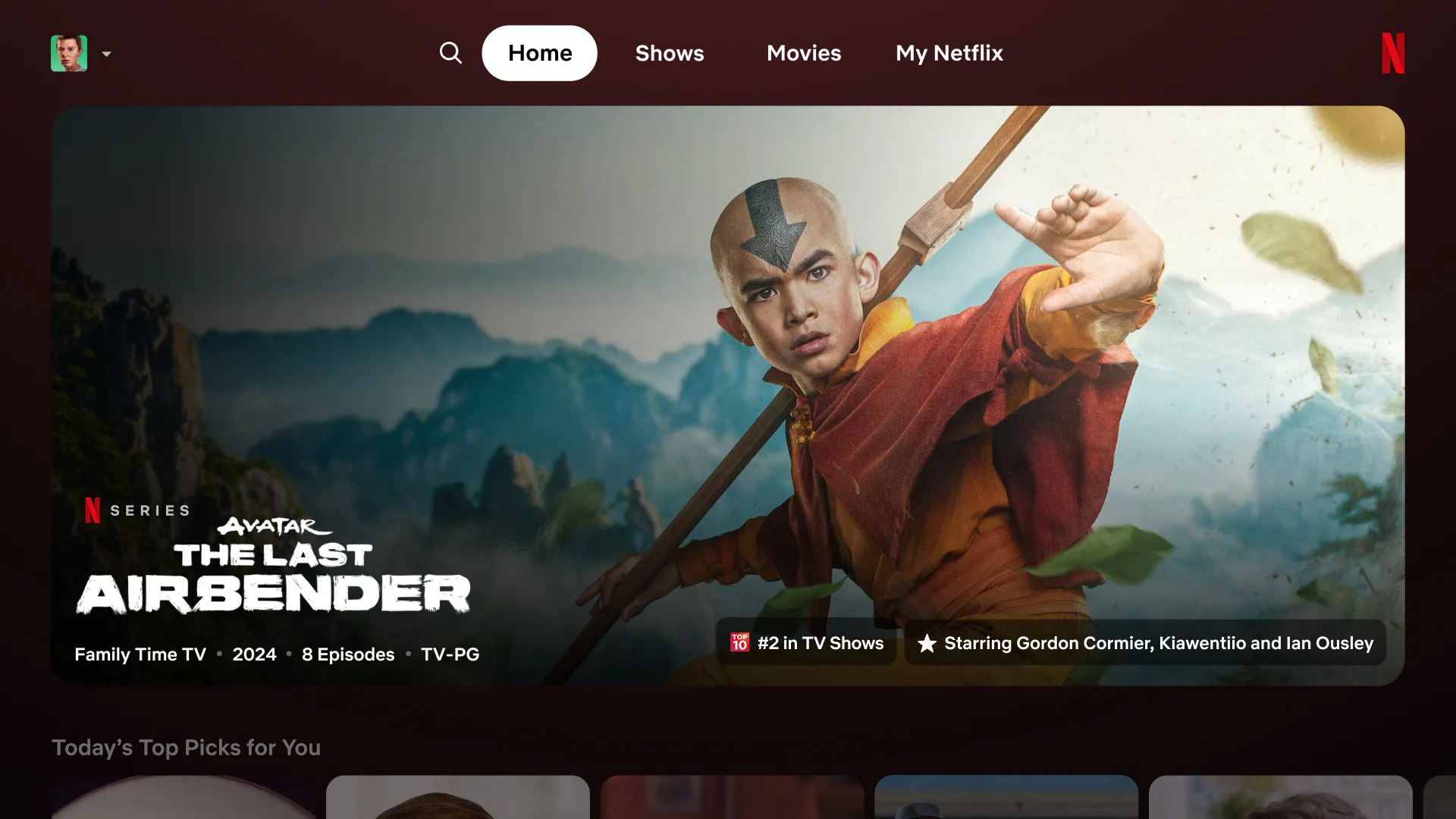 Netflix está probando un gran rediseño de la página de inicio en su aplicación de TV