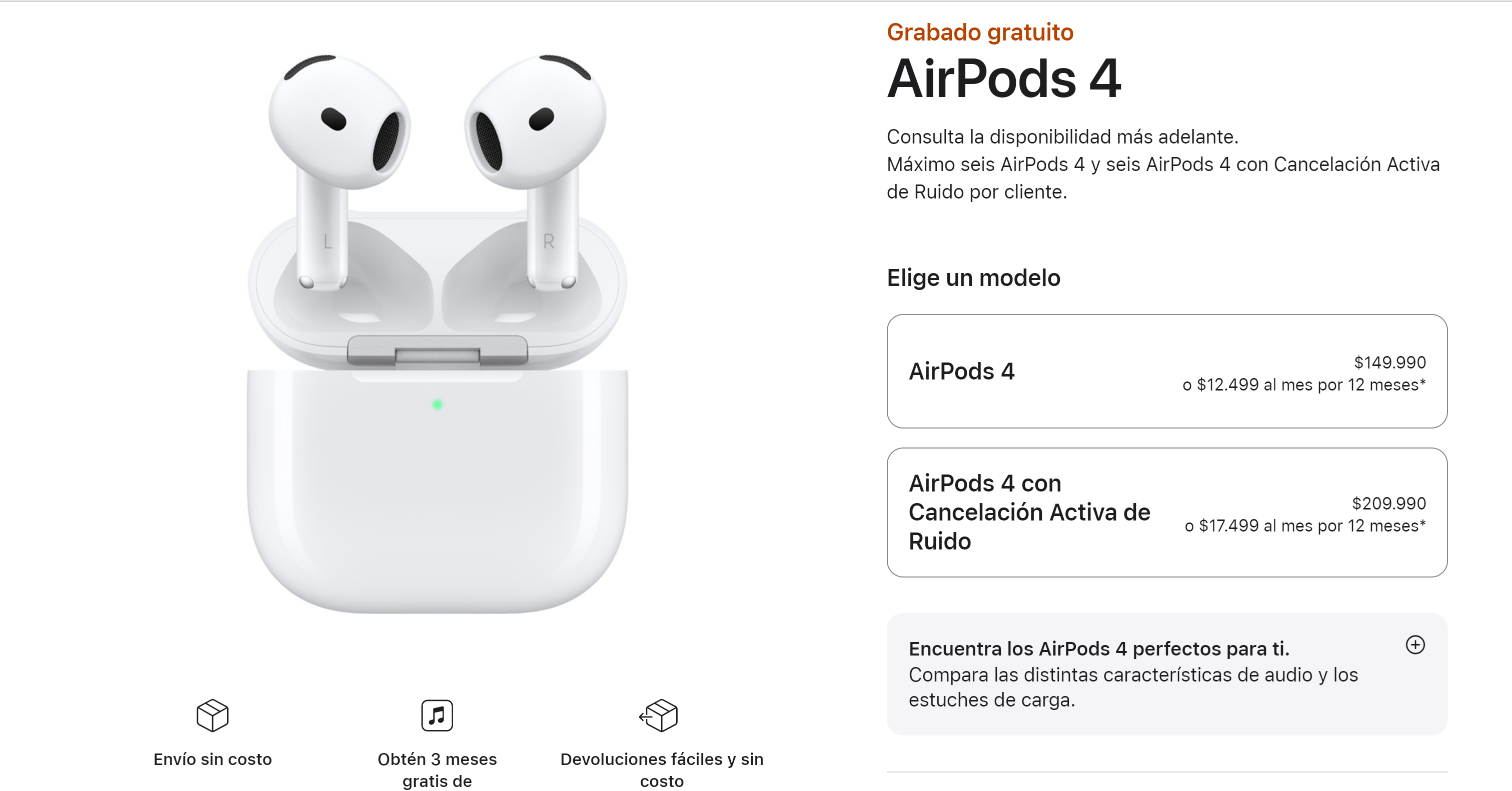 airpods 4 chile