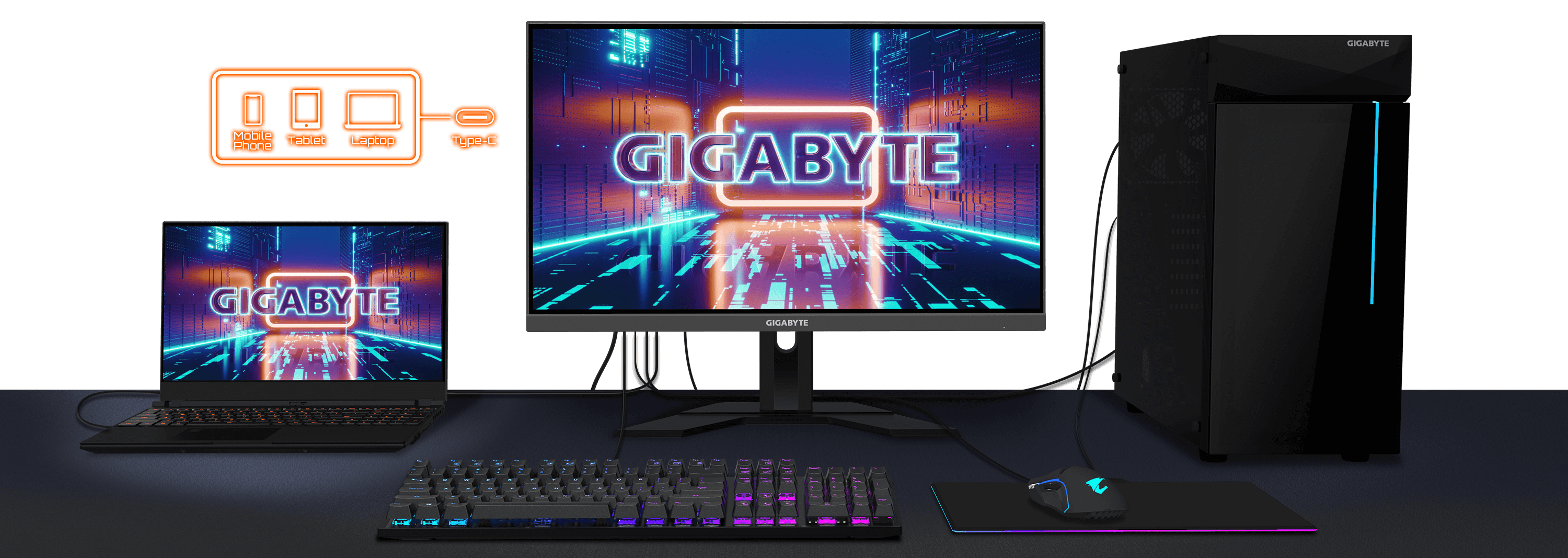 Review monitor gamer Gigabyte MO34WQC2 - KVM