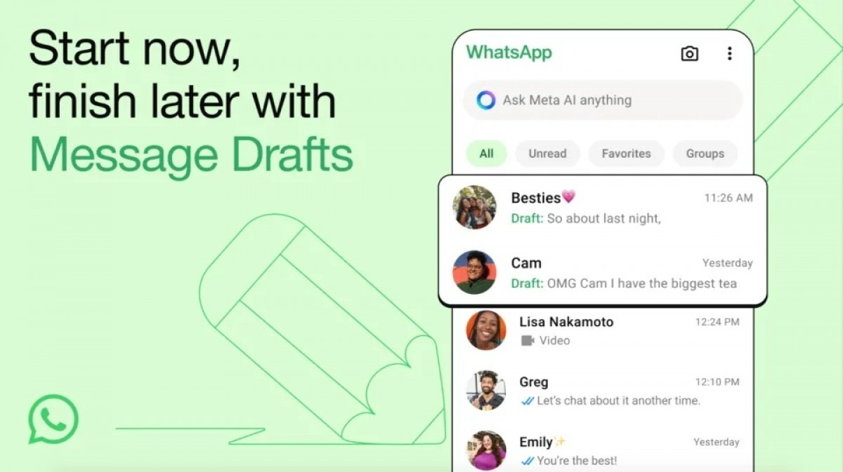 WhatsApp finally allows us to save in draft the messages that we do not send