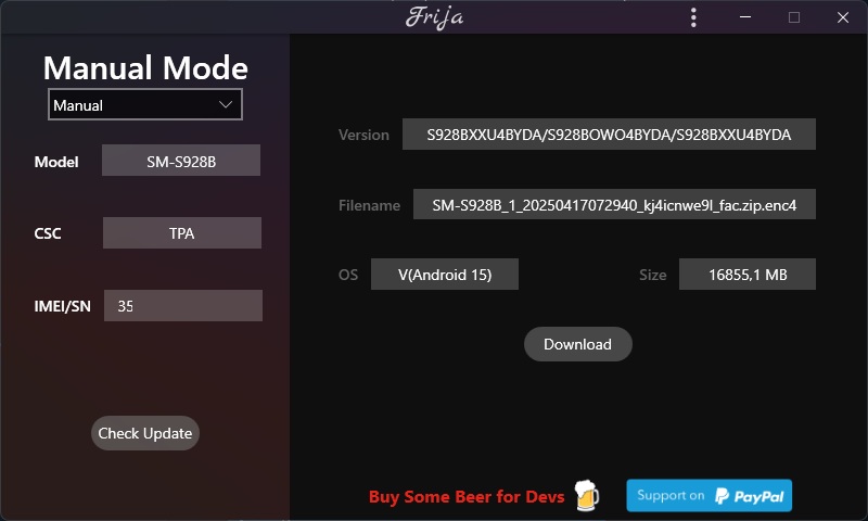 Frija Android 15 UneUI 7.0 Galaxy S24 Ultra