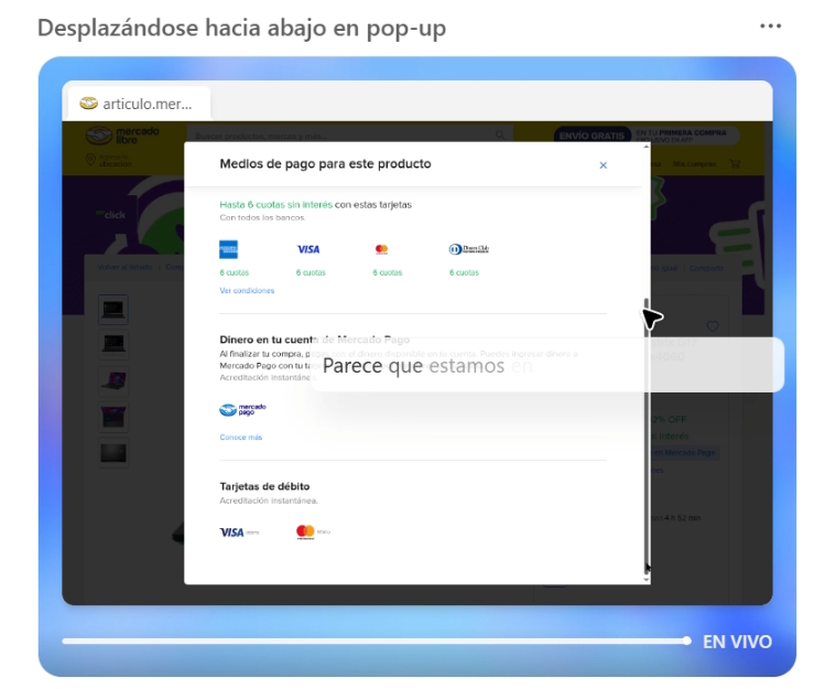 El modo Agent haciendo scrapping en Mercado Libre