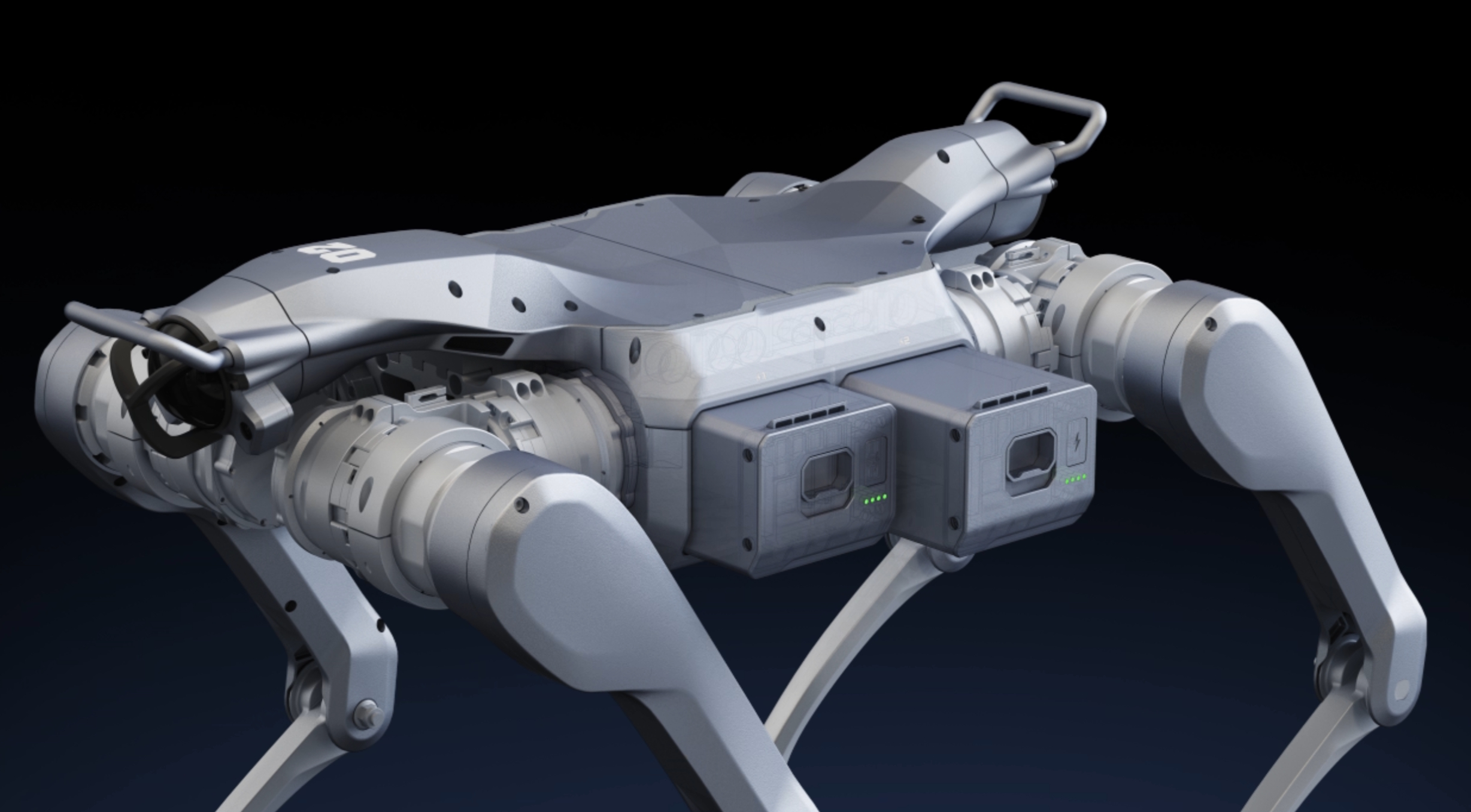 Ubicación de la batería del Unitree A2