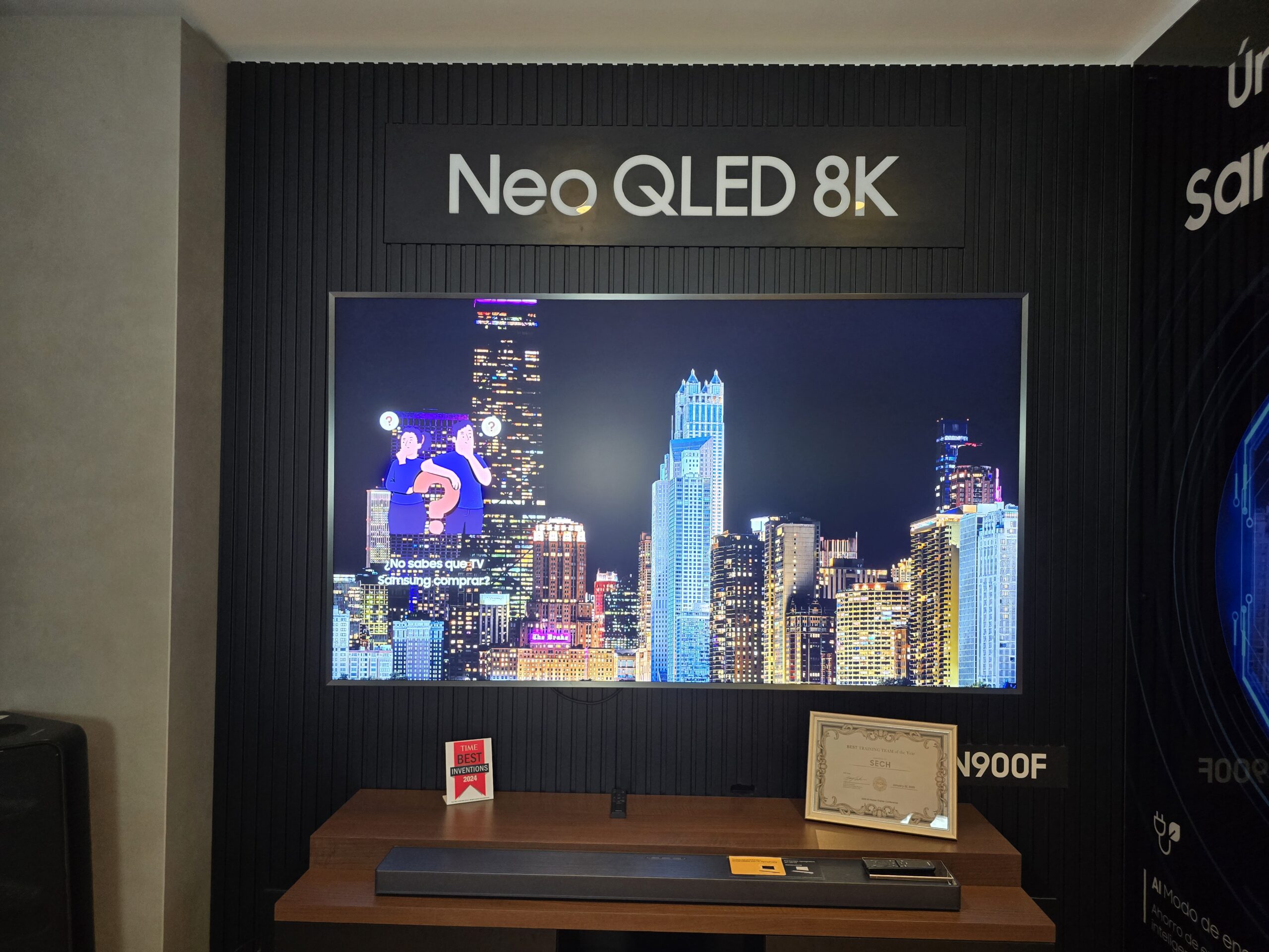 Samsung neo QLED 8k televisor de gran pulgadas