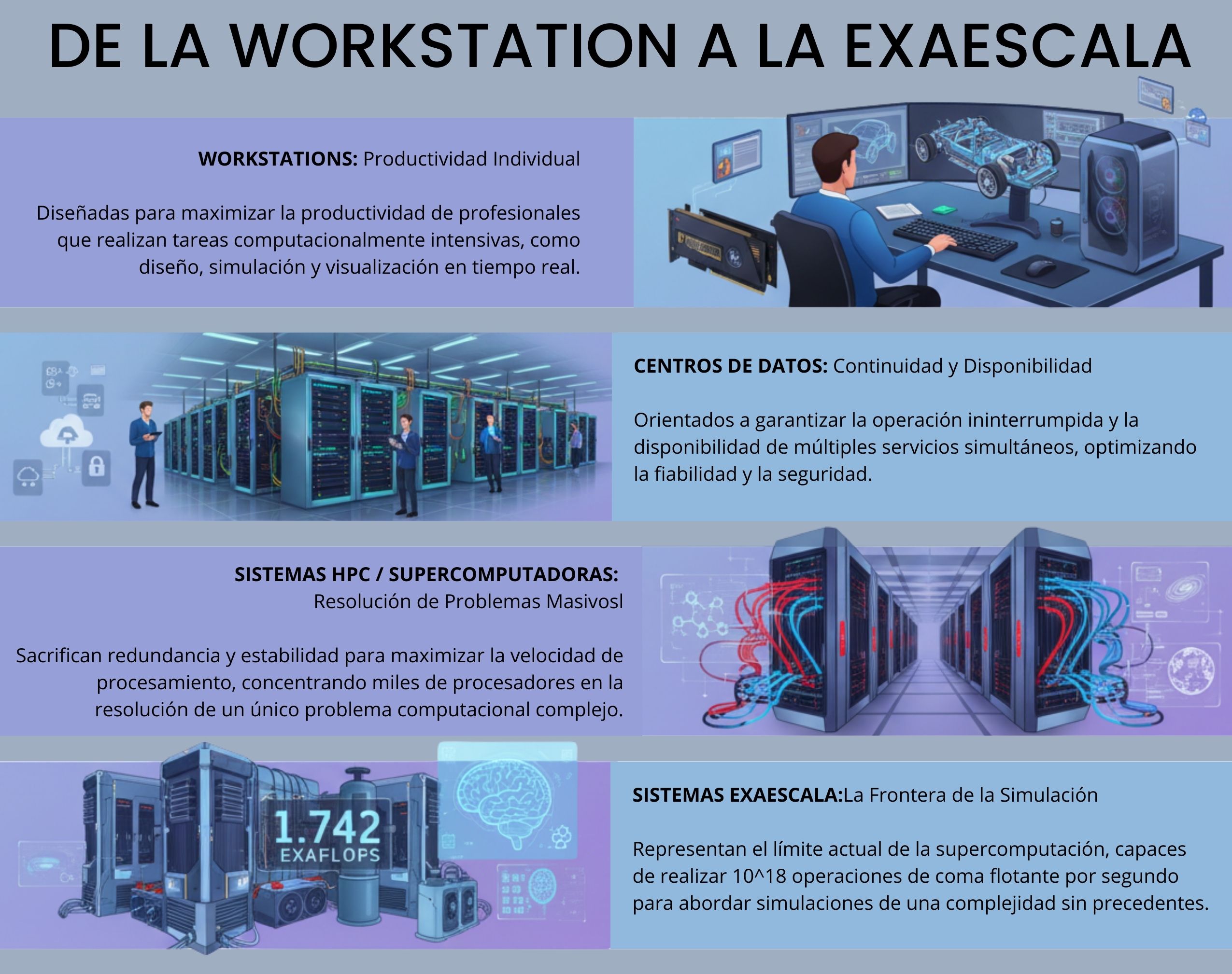 De la workstation a la Exaescala