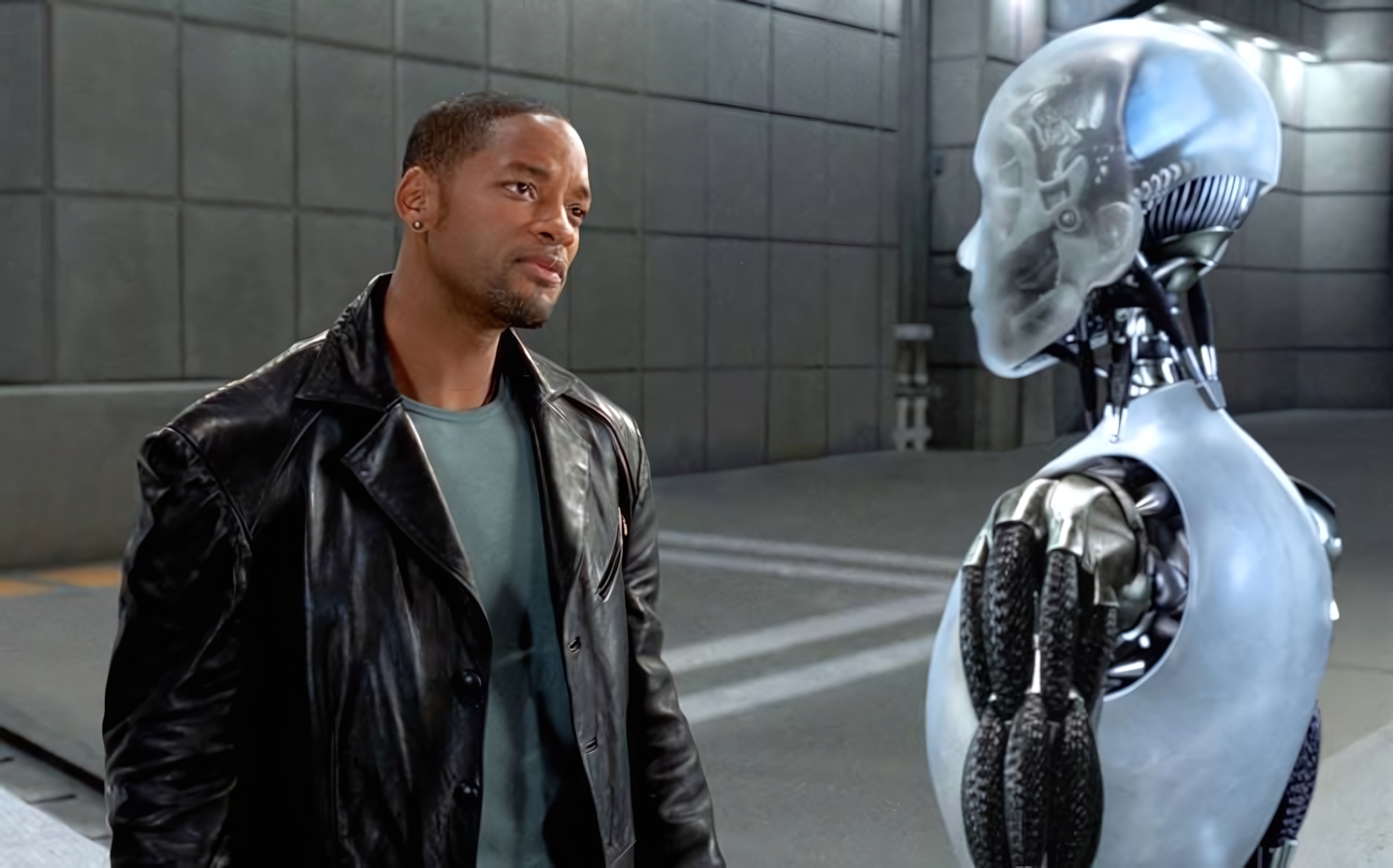 Yo, Robot. Dirigida por Alex Proyas, 20th Century Fox, 2004.