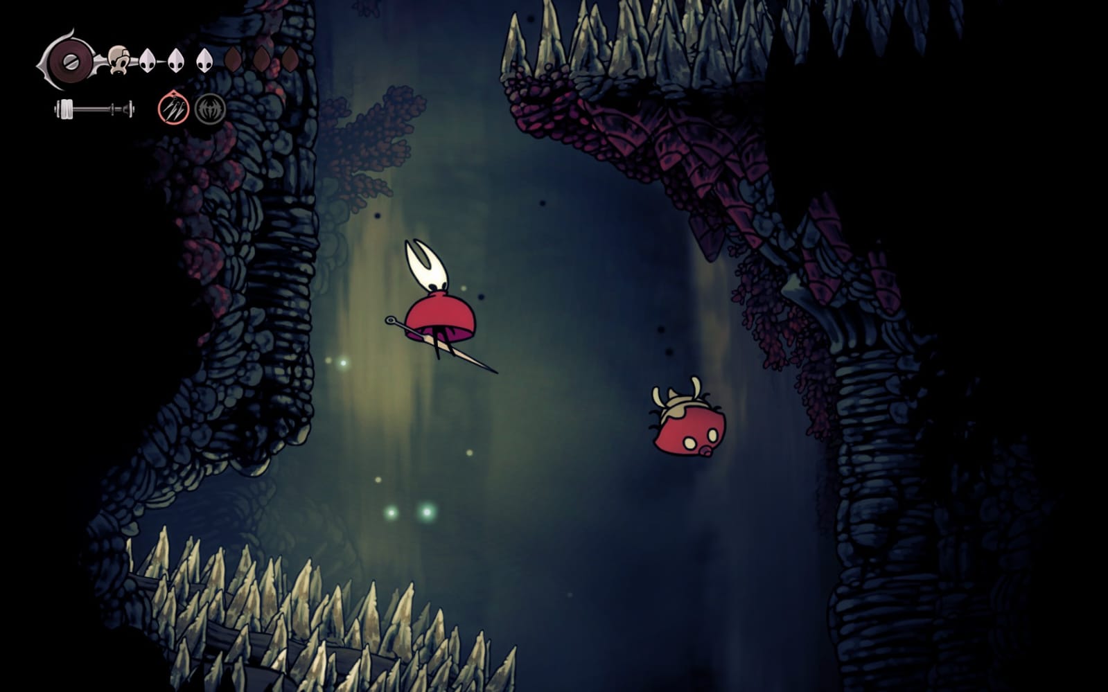 Se refleja la esencia de Hornet: una cazadora ágil que se mueve entre trampas y enemigos con una precisión implacable, donde cada salto y estocada definen la frontera entre el control y el caos. | Créditos: Pisapapele