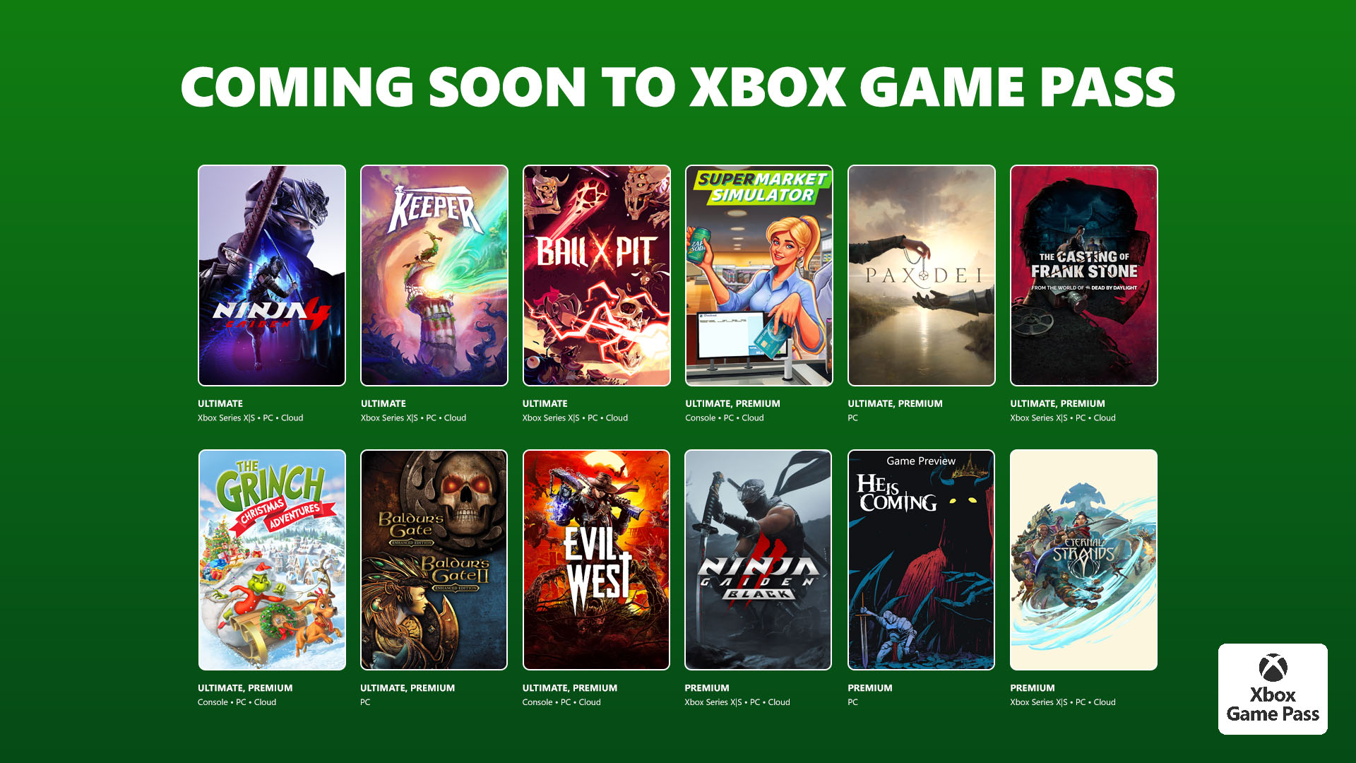 Xbox Game Pass juegos octubre 2025 foto portada