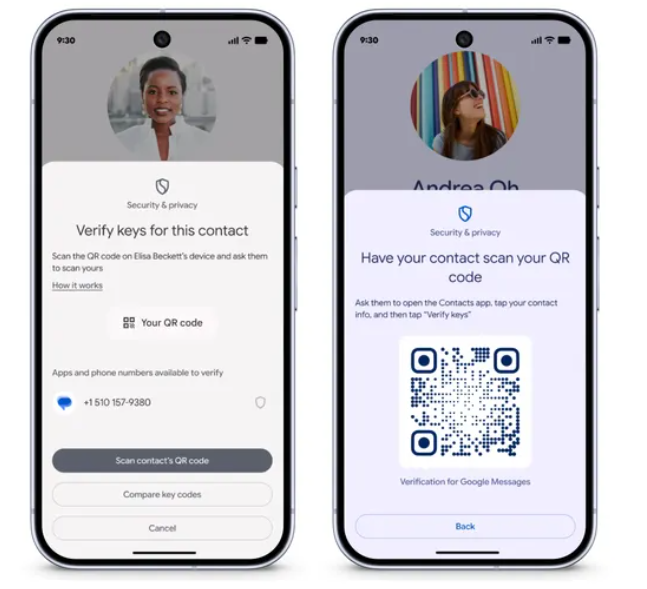 Verificación de claves en Mensajes de Google para prevenir estafas digitales | Créditos: Google