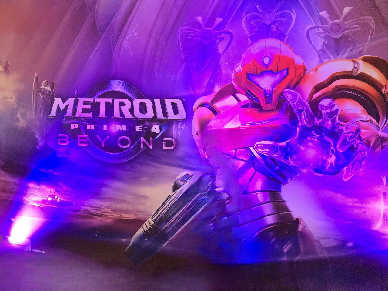 Poster de Metroid prime 4 durante la presentación de Nintendo Switch 2 en Chile | Créditos: Pisapapeles.