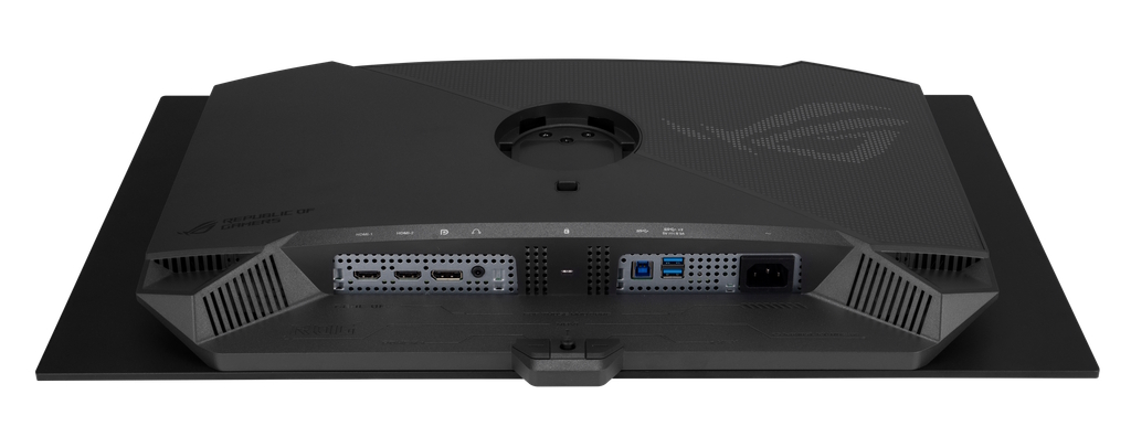 Puertos del ROG Strix OLED XG27AQWMG | Créditos: ASUS