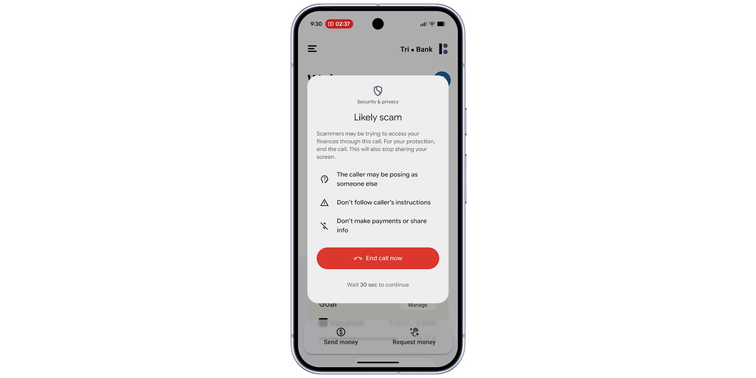 Android ventana emergente anti estafa foto 1
