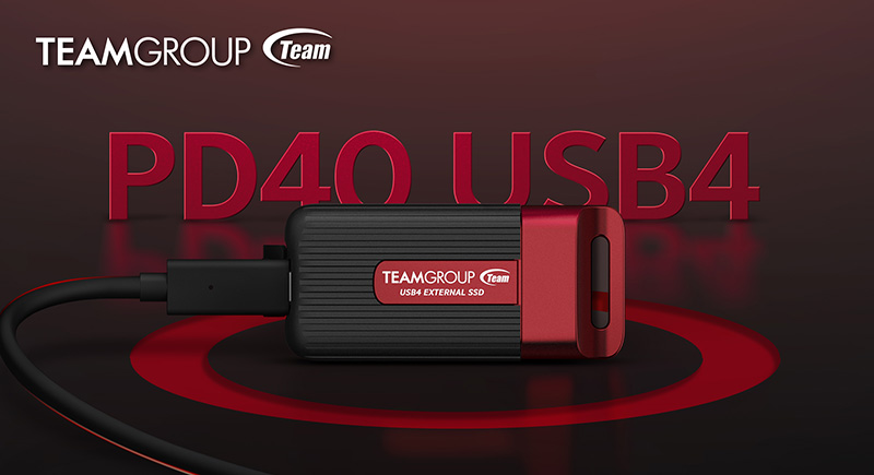TEAMGROUP PD40 USB4 SSD externo foto portada