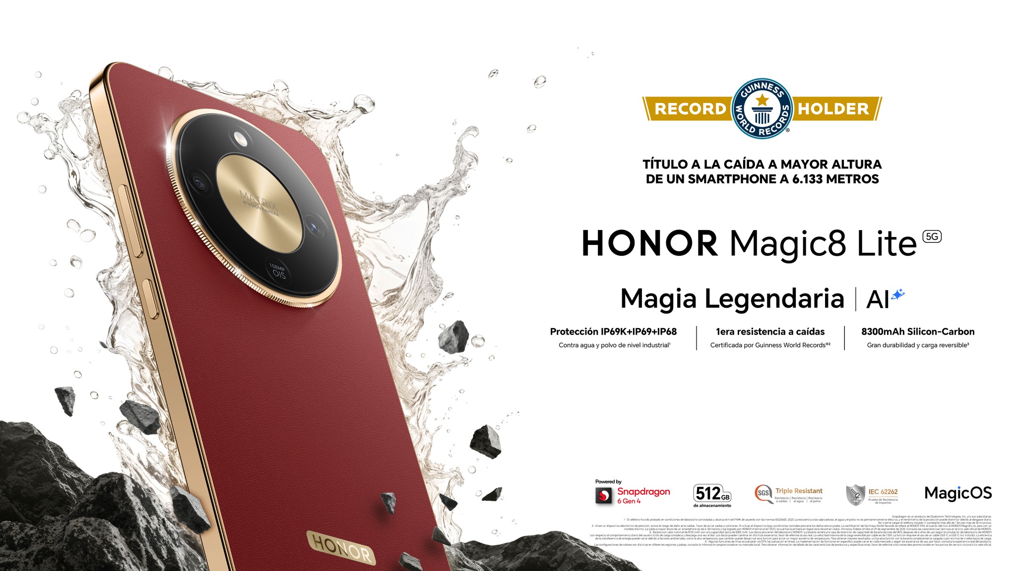 HONOR Magic8 Lite récord guinness foto 1