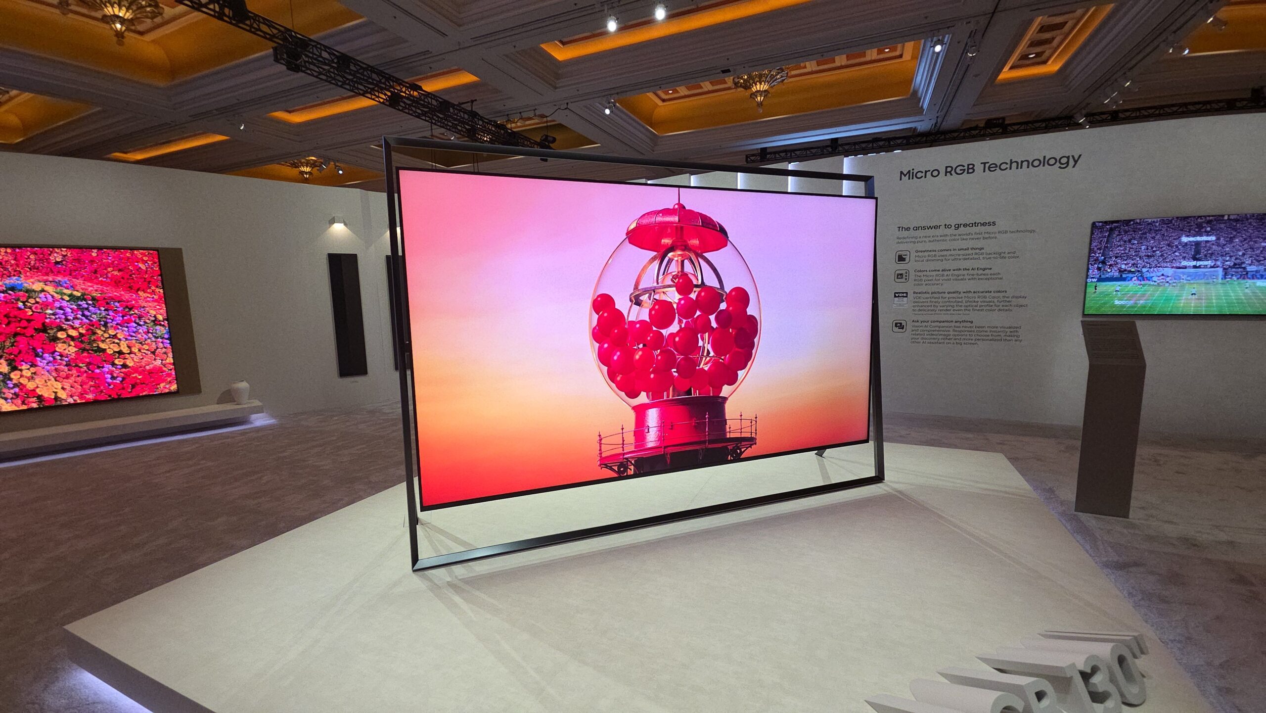 Nuevo TV de Samsung Micro RGB de 130 pulgadas | Créditos: Pisapapeles
