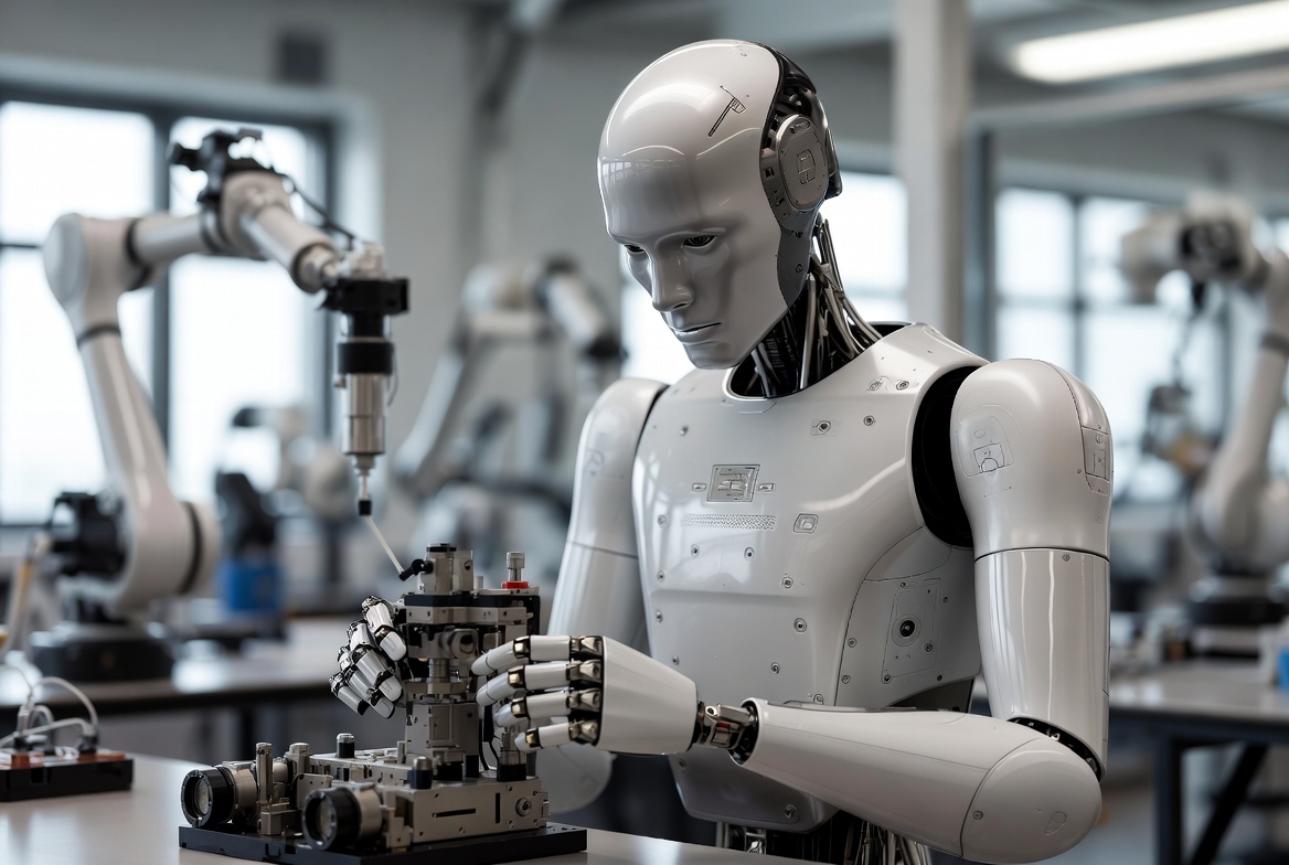 Concepción de la inteligencia artificial física.