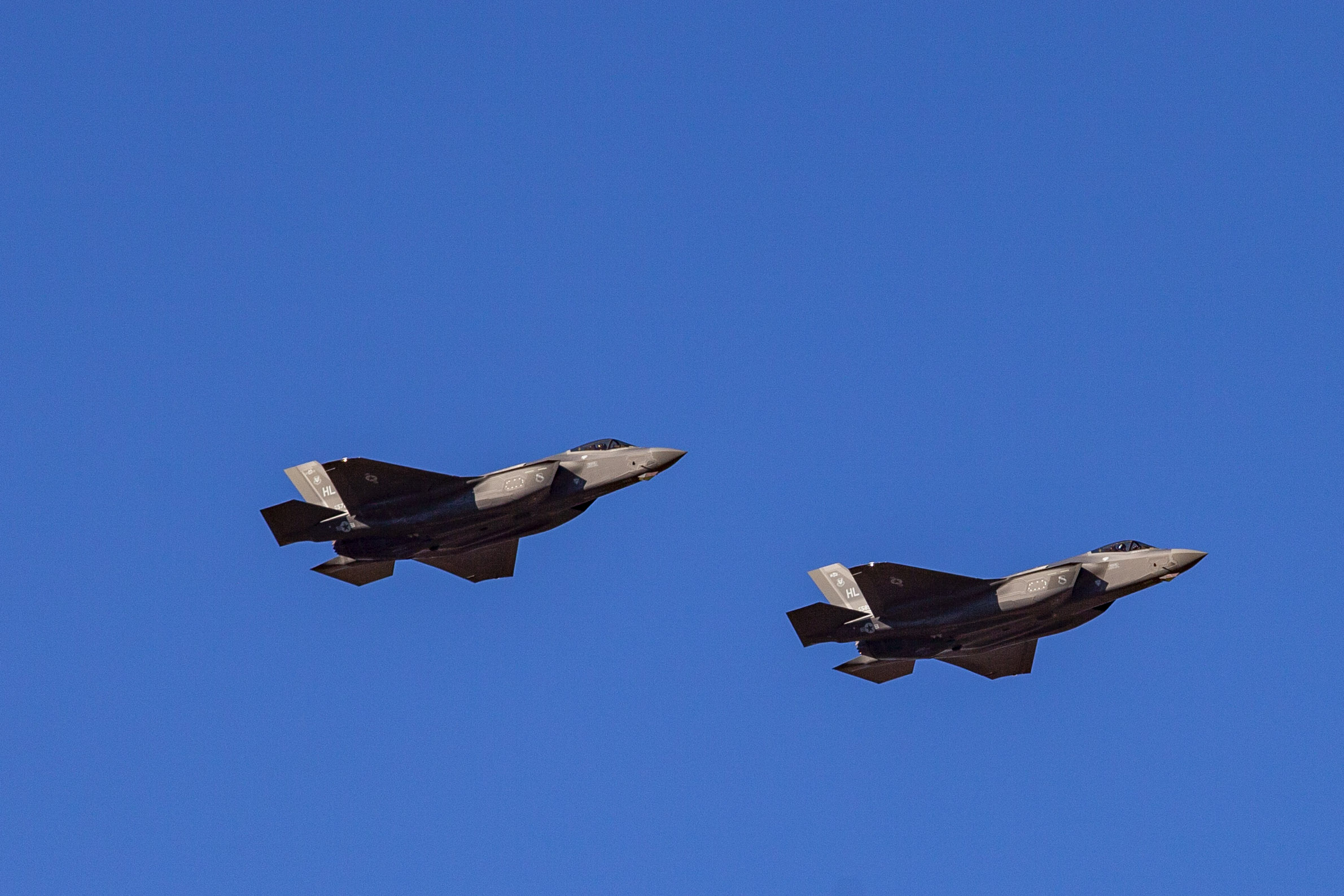 Dos F-35A Lightning II de la USAF llegaron al Aeropuerto de Santiago | Créditos: FIDAE.