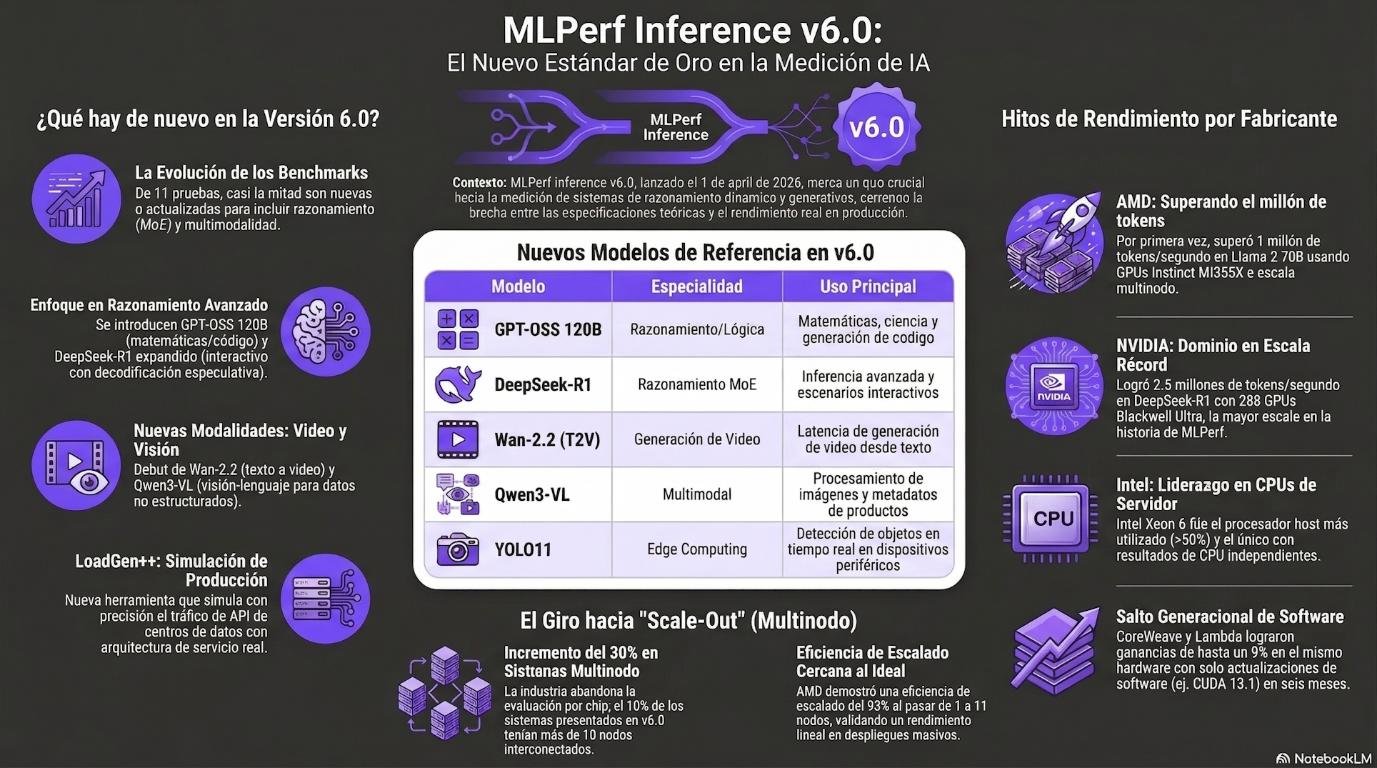 Infografía MLPerf Inference v6.0 | Creado con NotebookLM