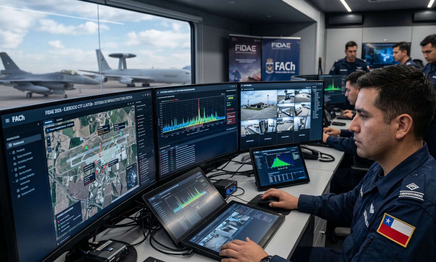 Simulación de ciberataques en infraestructura aeronáutica