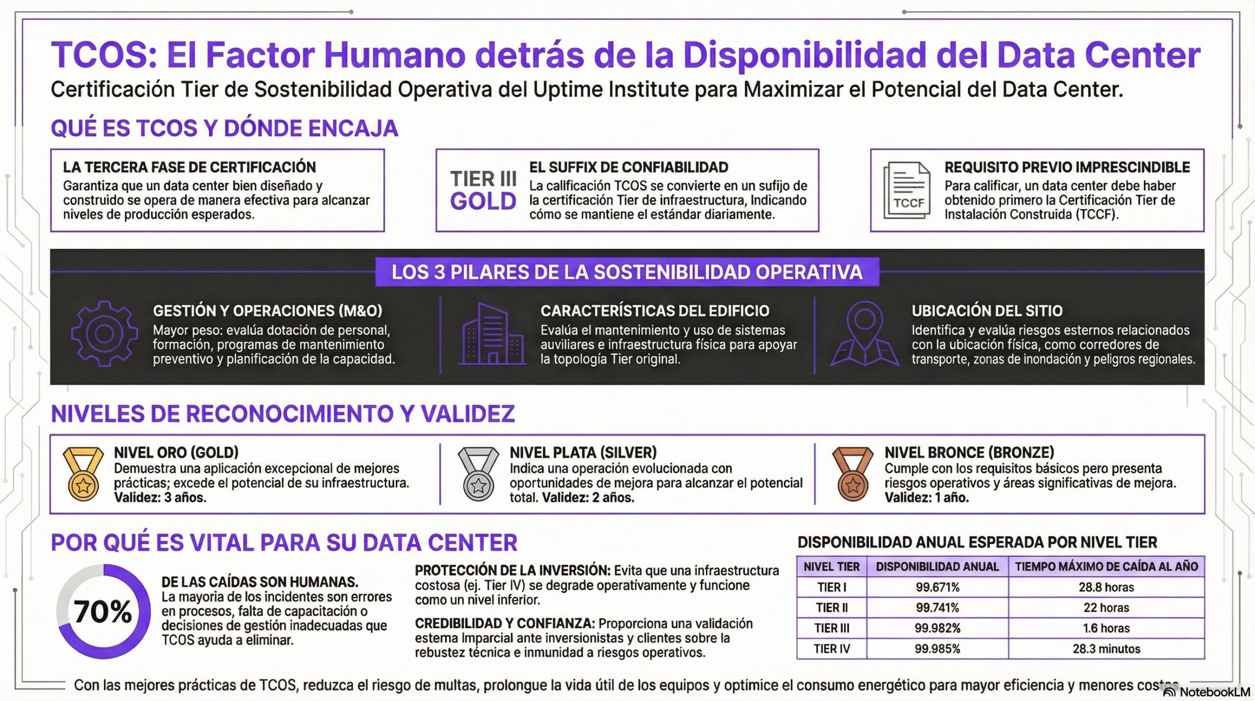 Tier III Certification of Operational Sustainability (TCOS)
