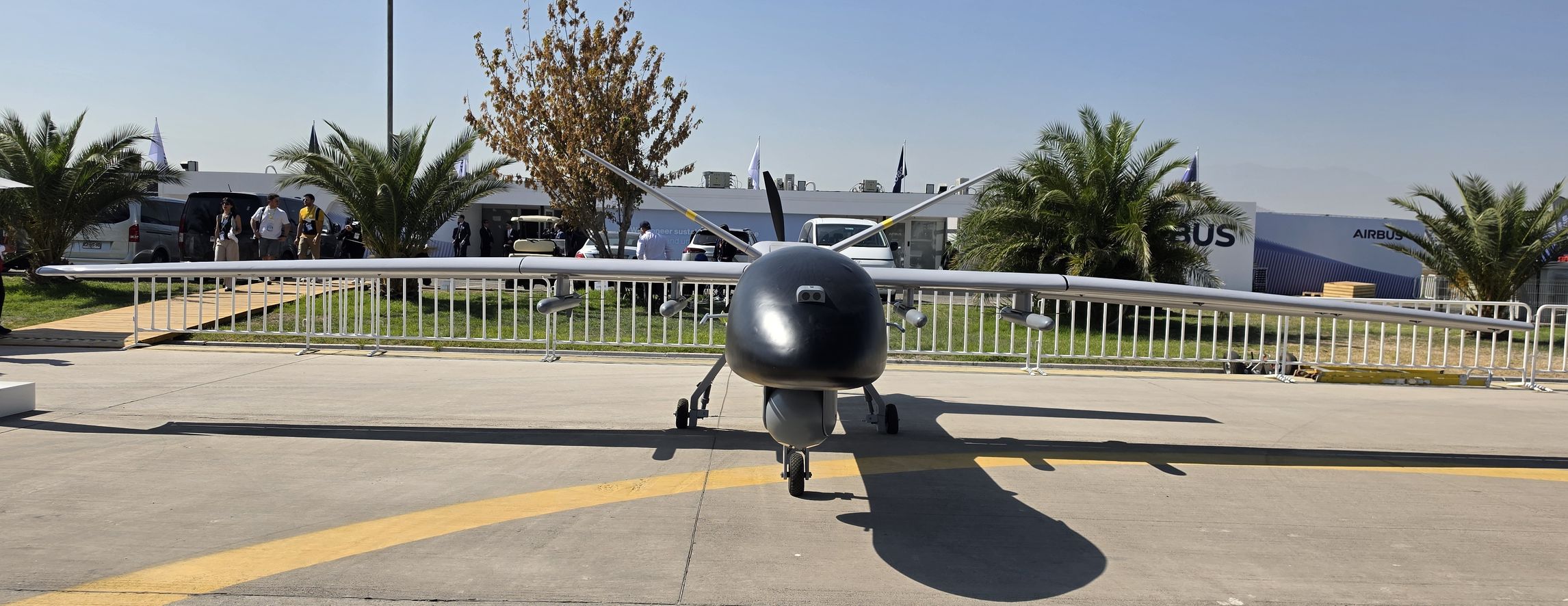 Vista frontal del dron SIRTAP de Airbus. | Créditos: Pisapapeles