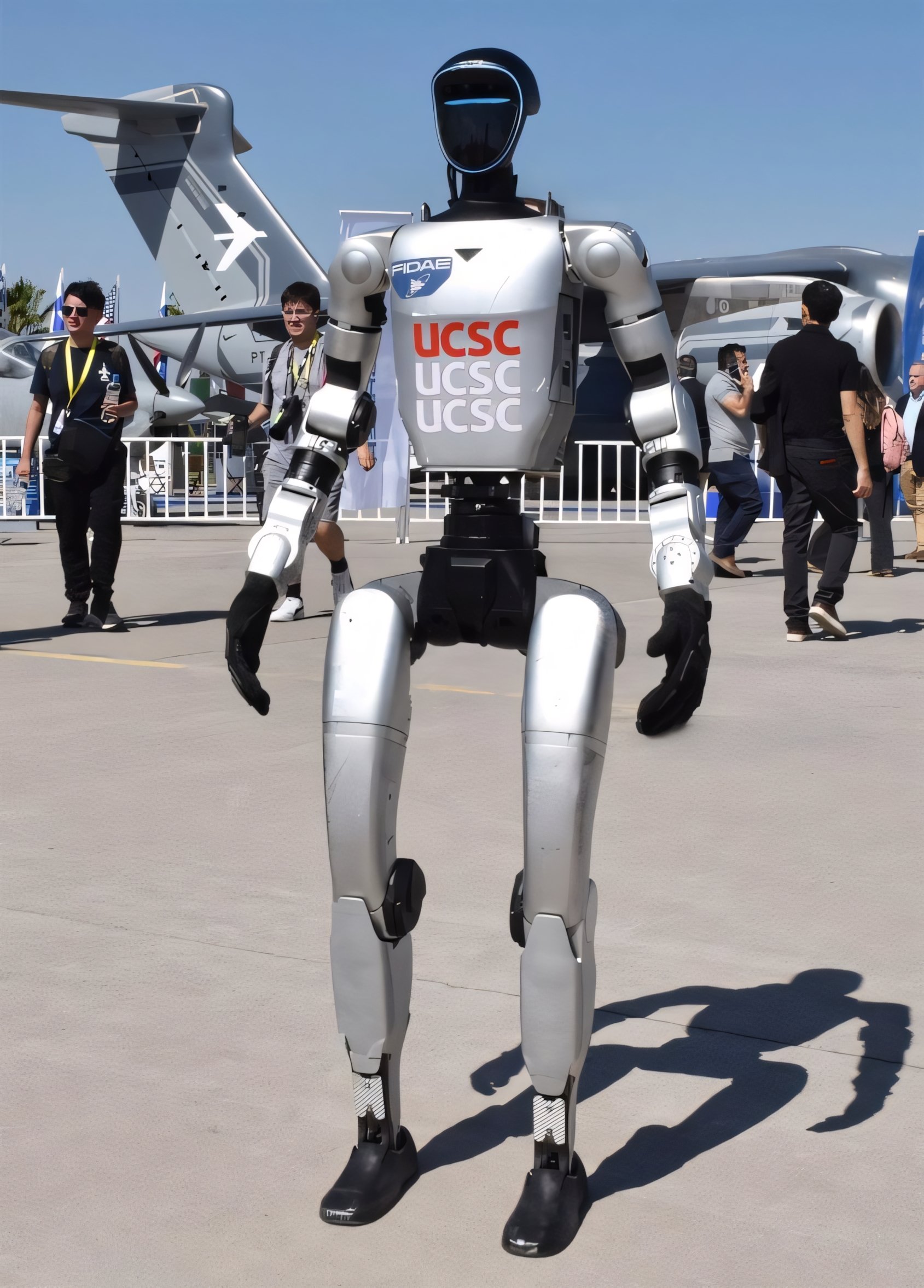 Robot humanoide Unitree G1-Edu de la USCS presente en FIDAE 2026 | Créditos: FIDAE & USCS