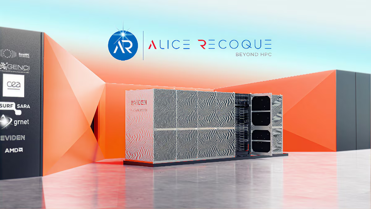 SuperPC Alice Recoque, sistema europeo desplegado en cooperación con GENCI y operado por CEA, que usará GPUs AMD Instinct MI430X y CPUs AMD EPYC de próxima generación para cargas de IA y HPC. | Créditos: AMD.