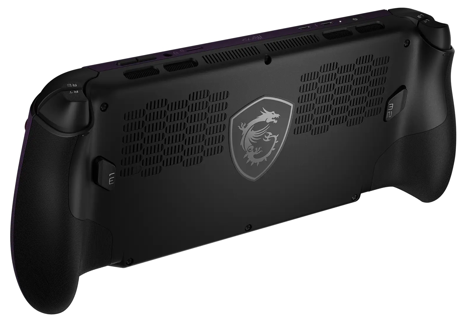Vista trasera de la Claw 8 EX AI+. | Créditos: MSI