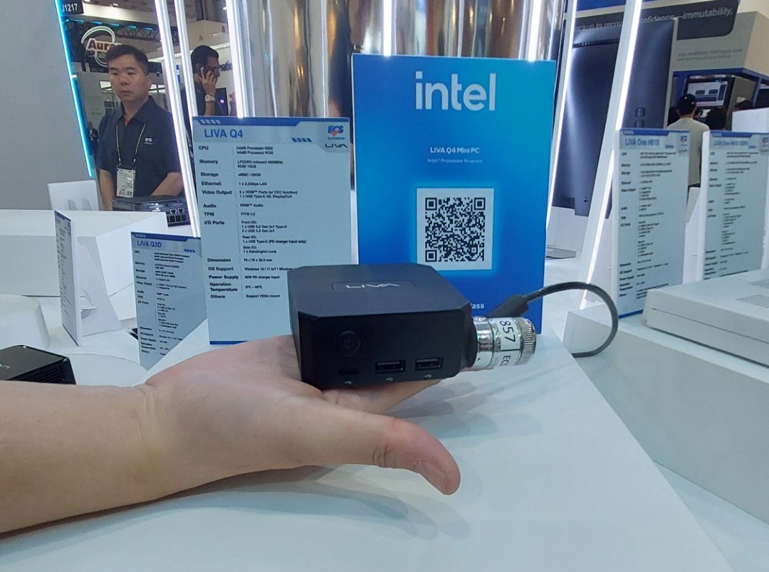 ECS Computex 2026 LIVA Q4 Mini PC foto 1